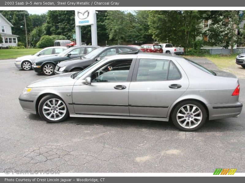 Steel Grey Metallic / Charcoal Gray 2003 Saab 9-5 Aero Sedan