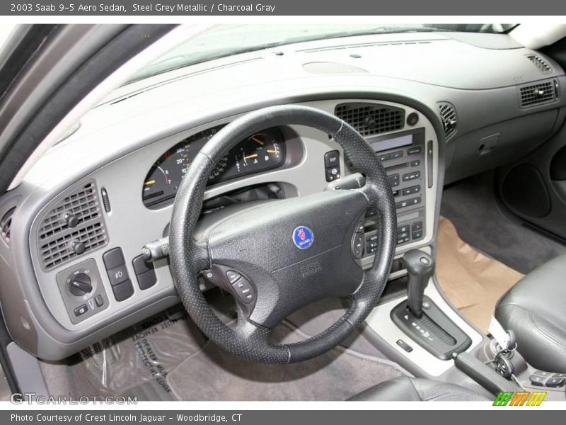 Steel Grey Metallic / Charcoal Gray 2003 Saab 9-5 Aero Sedan