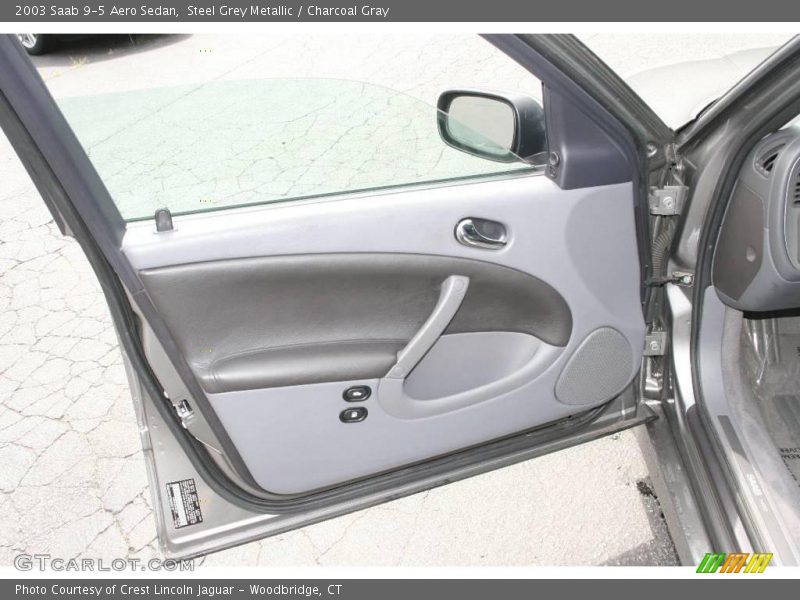 Steel Grey Metallic / Charcoal Gray 2003 Saab 9-5 Aero Sedan