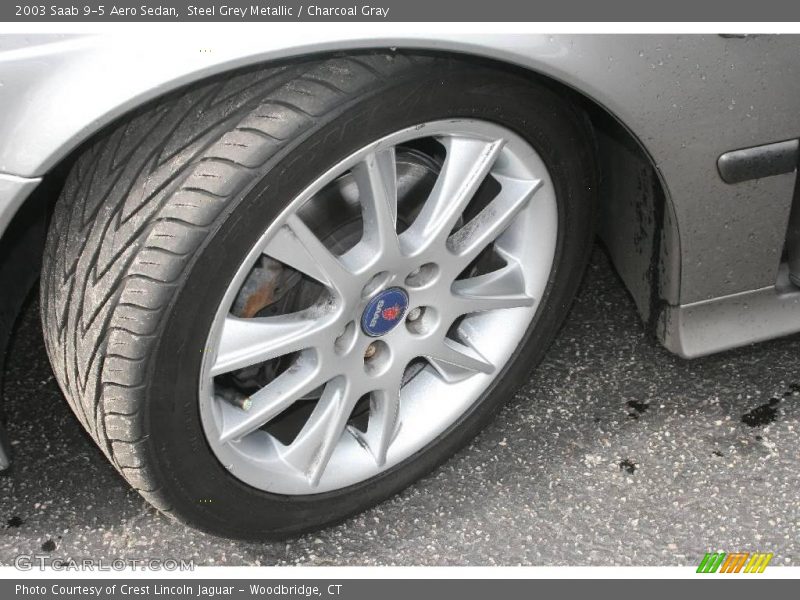 Steel Grey Metallic / Charcoal Gray 2003 Saab 9-5 Aero Sedan
