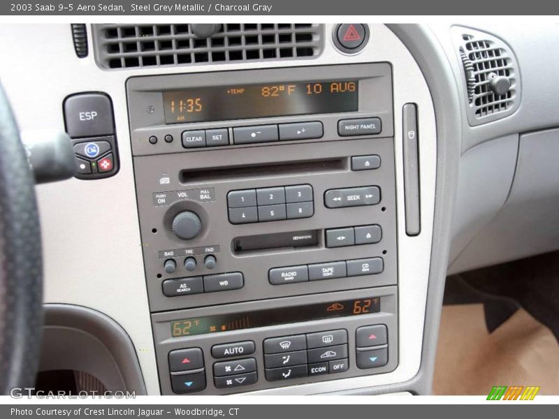 Steel Grey Metallic / Charcoal Gray 2003 Saab 9-5 Aero Sedan