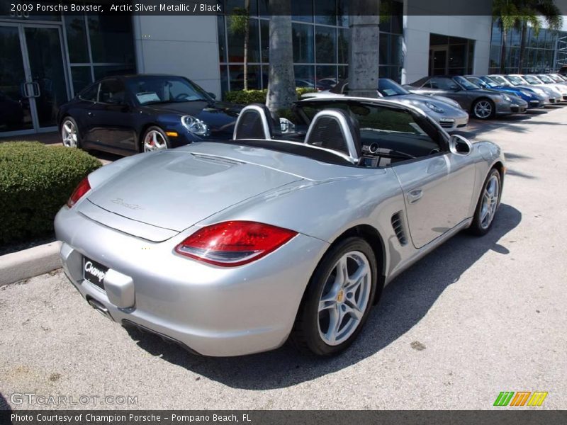 Arctic Silver Metallic / Black 2009 Porsche Boxster