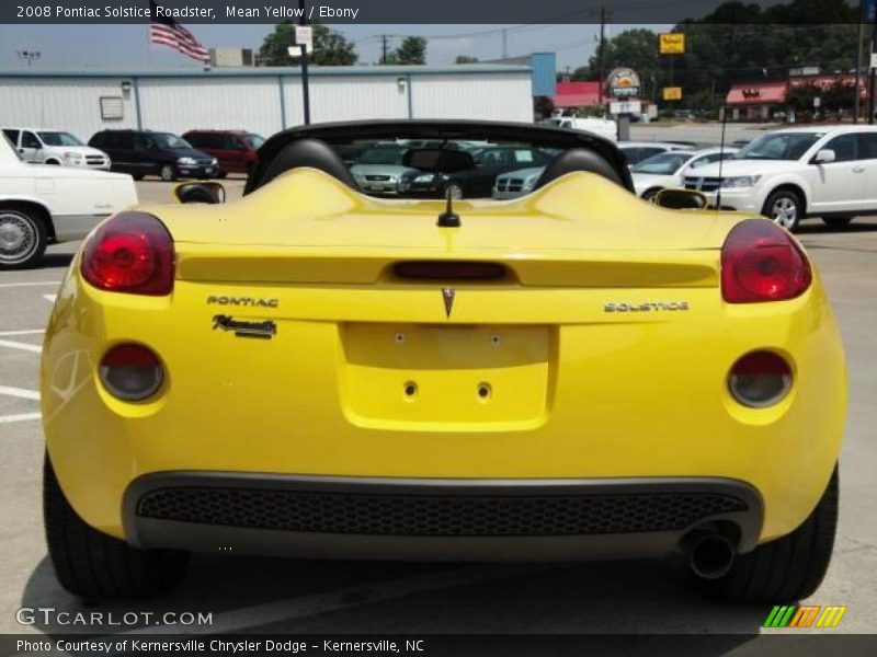 Mean Yellow / Ebony 2008 Pontiac Solstice Roadster