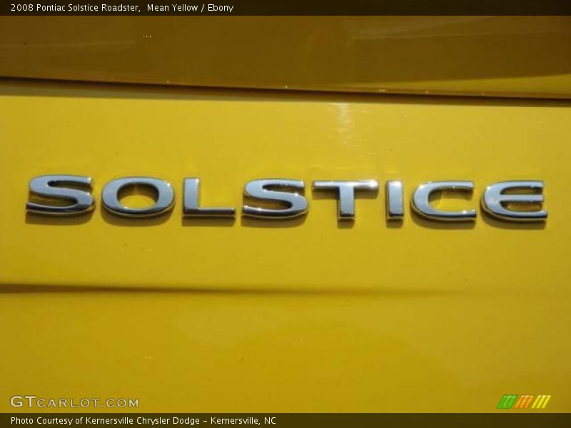 Mean Yellow / Ebony 2008 Pontiac Solstice Roadster