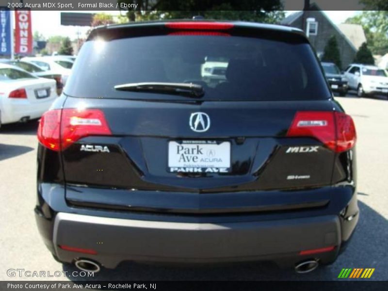 Formal Black / Ebony 2008 Acura MDX Sport