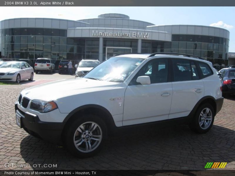 Alpine White / Black 2004 BMW X3 3.0i