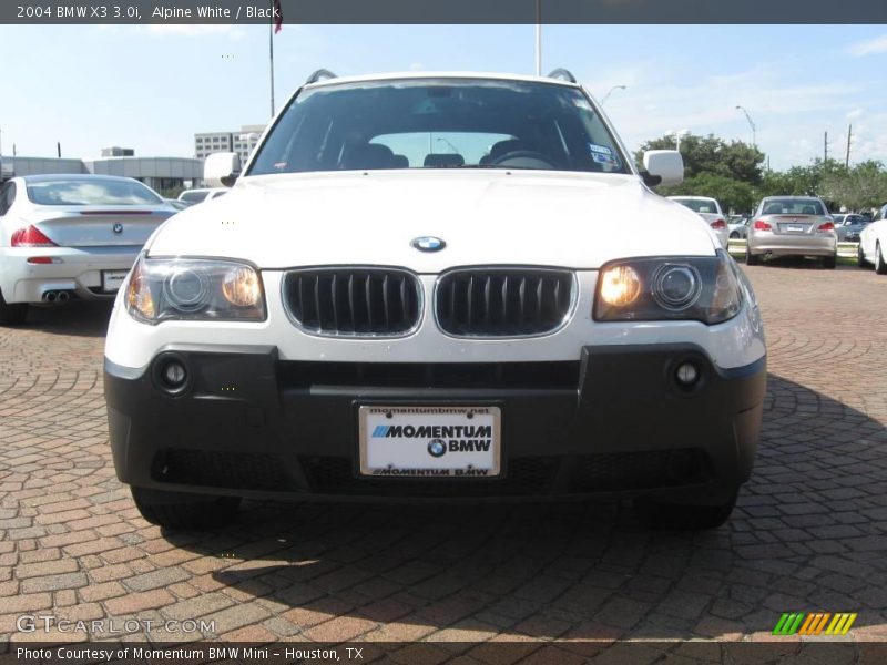 Alpine White / Black 2004 BMW X3 3.0i