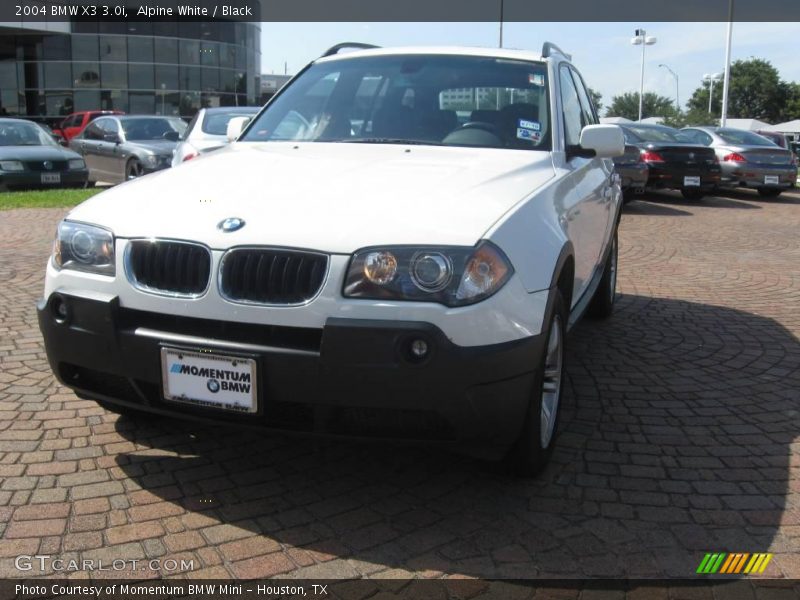 Alpine White / Black 2004 BMW X3 3.0i