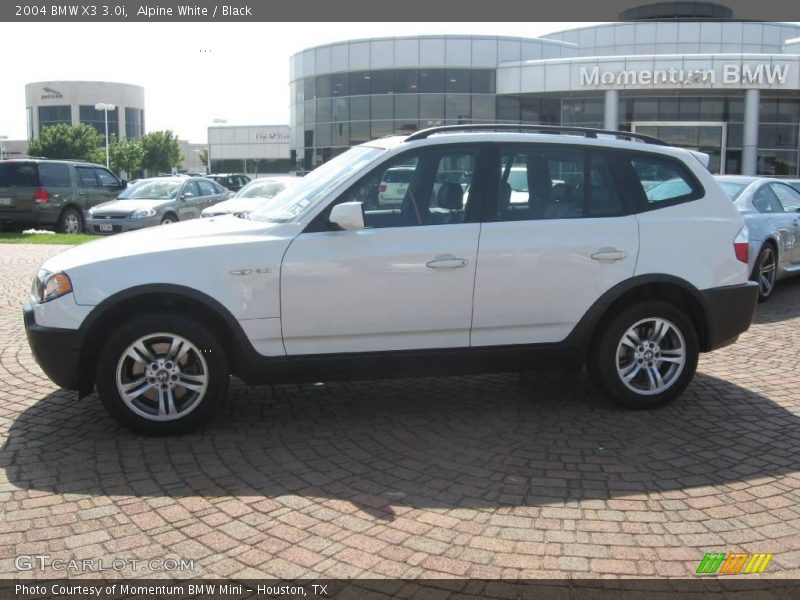 Alpine White / Black 2004 BMW X3 3.0i
