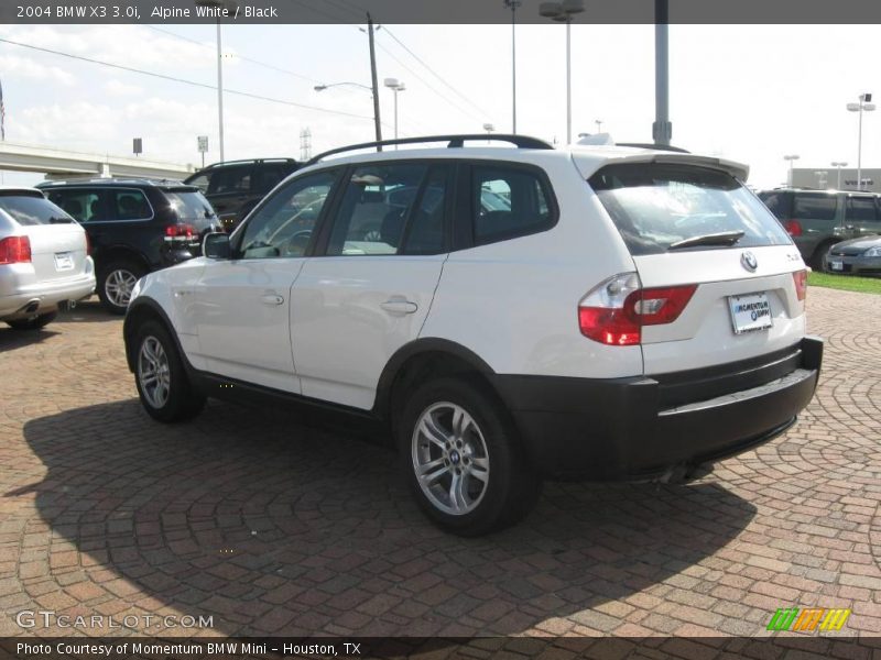 Alpine White / Black 2004 BMW X3 3.0i