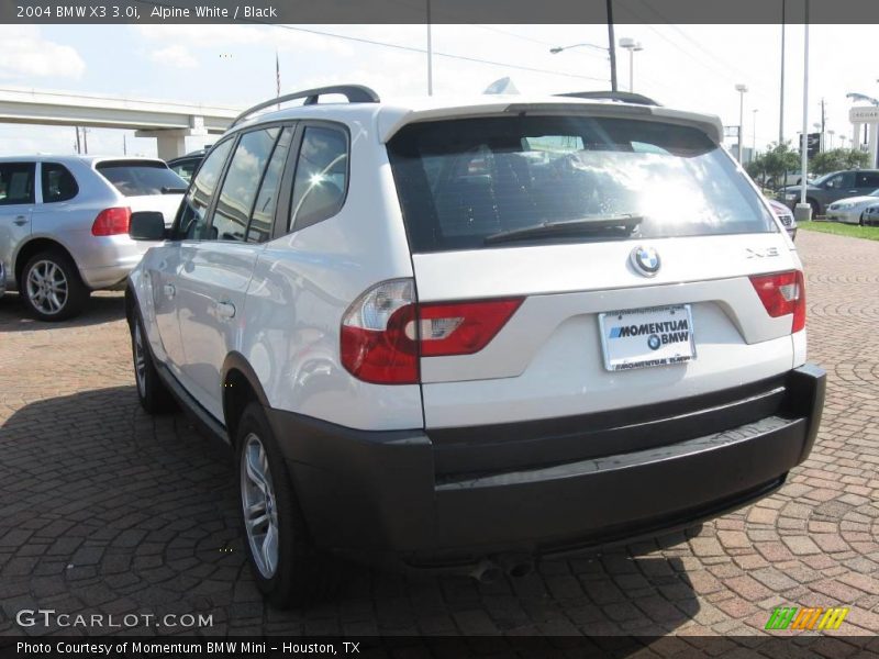Alpine White / Black 2004 BMW X3 3.0i