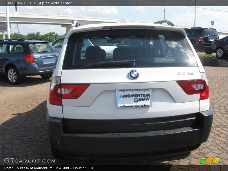 Alpine White / Black 2004 BMW X3 3.0i