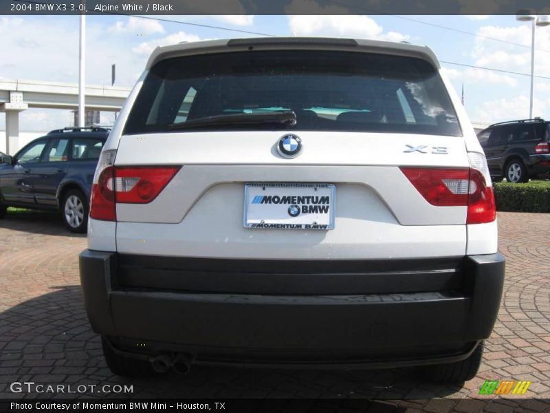 Alpine White / Black 2004 BMW X3 3.0i