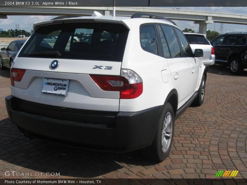 Alpine White / Black 2004 BMW X3 3.0i
