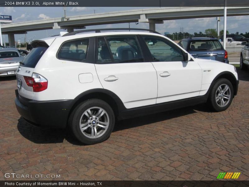 Alpine White / Black 2004 BMW X3 3.0i