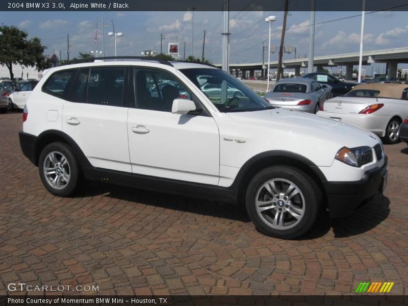 Alpine White / Black 2004 BMW X3 3.0i