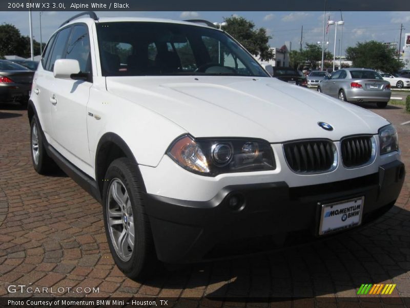 Alpine White / Black 2004 BMW X3 3.0i