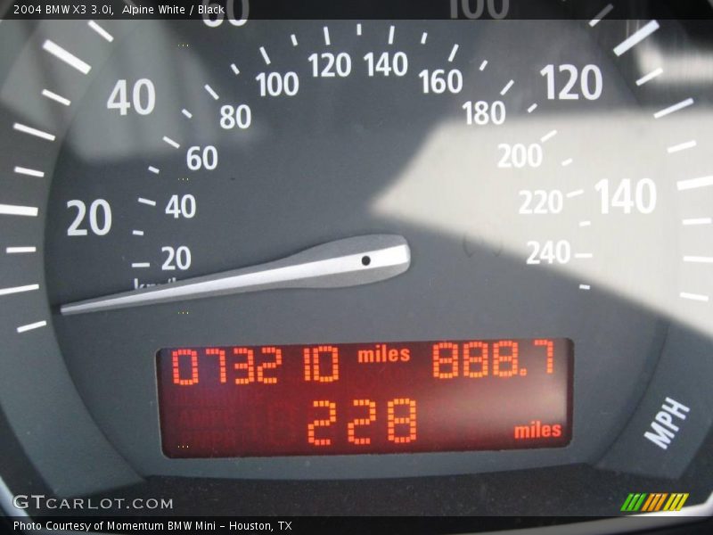 Alpine White / Black 2004 BMW X3 3.0i
