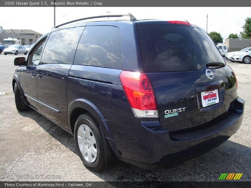 Majestic Blue Metallic / Gray 2005 Nissan Quest 3.5