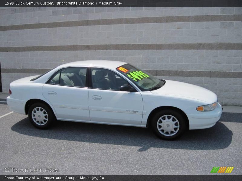 Bright White Diamond / Medium Gray 1999 Buick Century Custom