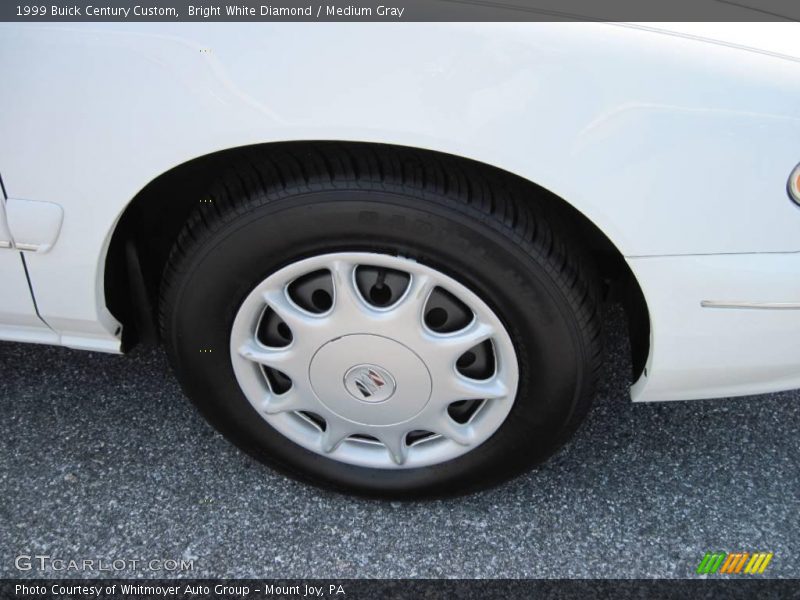 Bright White Diamond / Medium Gray 1999 Buick Century Custom