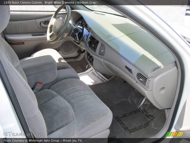 Bright White Diamond / Medium Gray 1999 Buick Century Custom