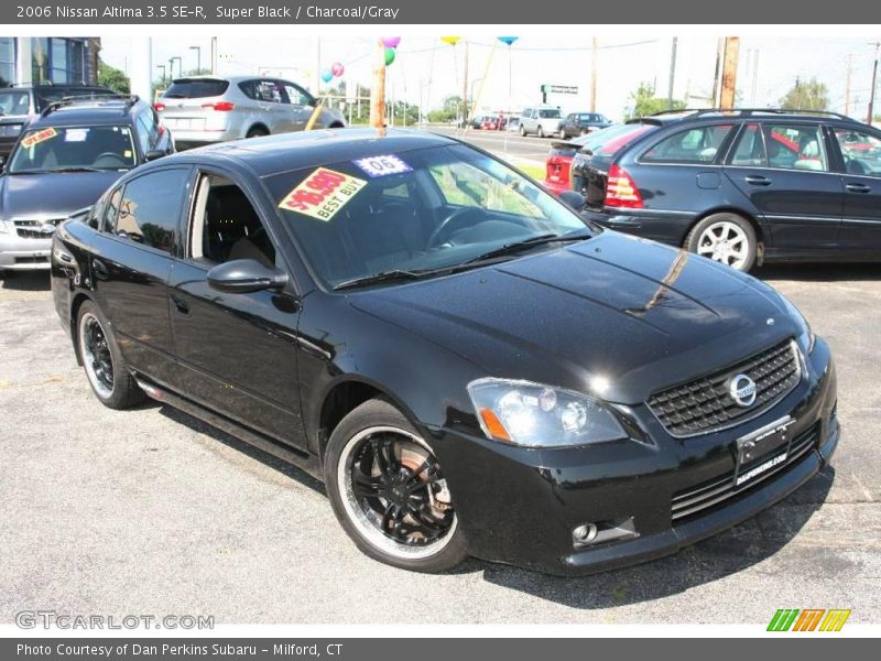 Super Black / Charcoal/Gray 2006 Nissan Altima 3.5 SE-R