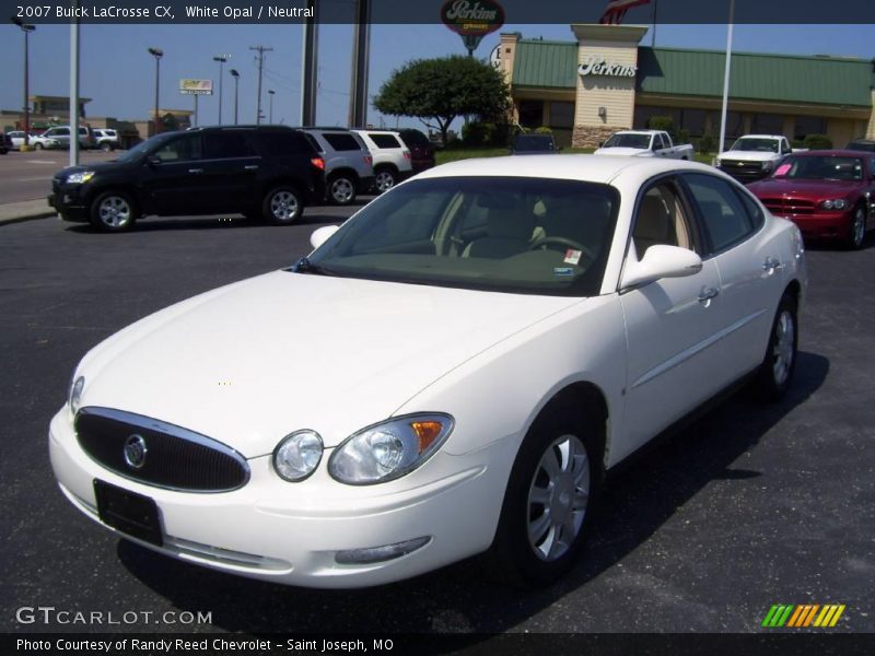 White Opal / Neutral 2007 Buick LaCrosse CX