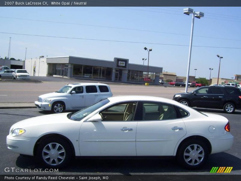 White Opal / Neutral 2007 Buick LaCrosse CX