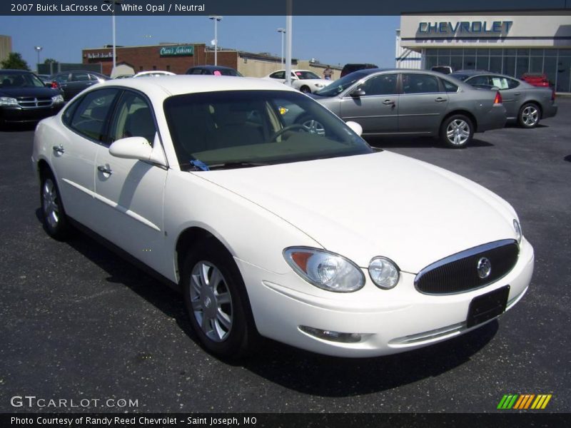 White Opal / Neutral 2007 Buick LaCrosse CX