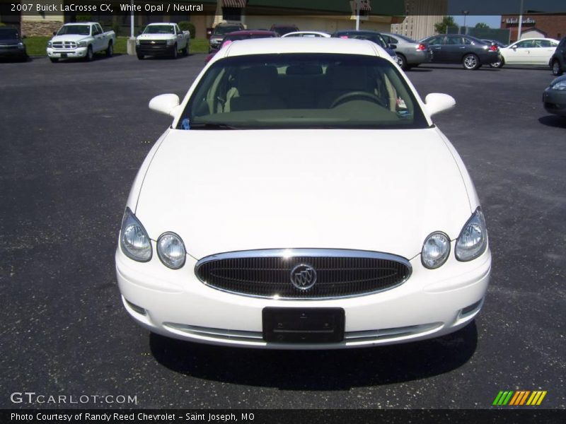 White Opal / Neutral 2007 Buick LaCrosse CX