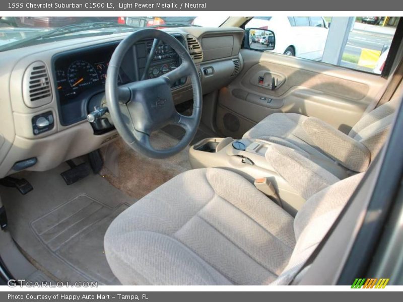 Light Pewter Metallic / Neutral 1999 Chevrolet Suburban C1500 LS