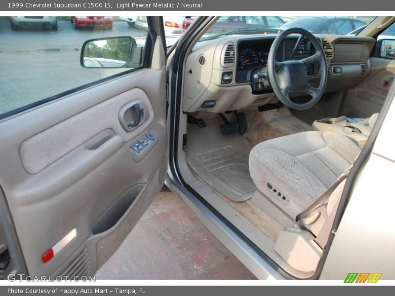 Light Pewter Metallic / Neutral 1999 Chevrolet Suburban C1500 LS