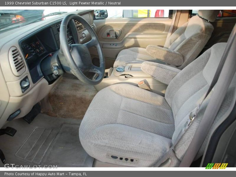 Light Pewter Metallic / Neutral 1999 Chevrolet Suburban C1500 LS