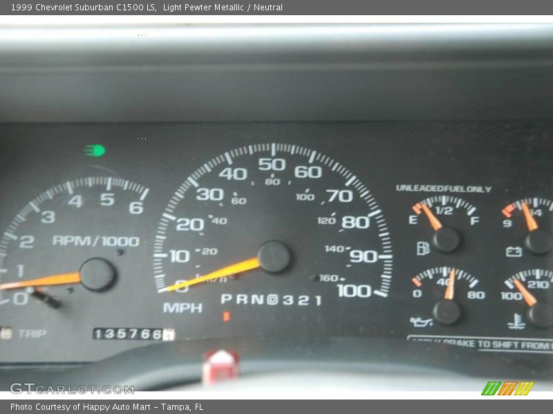 Light Pewter Metallic / Neutral 1999 Chevrolet Suburban C1500 LS