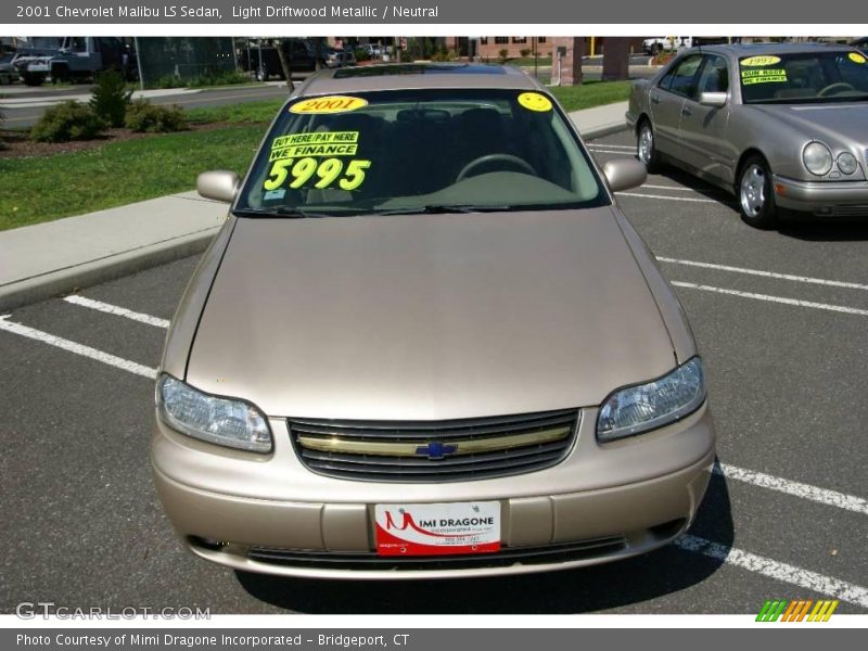 Light Driftwood Metallic / Neutral 2001 Chevrolet Malibu LS Sedan