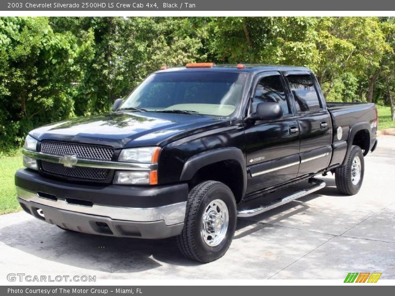 Black / Tan 2003 Chevrolet Silverado 2500HD LS Crew Cab 4x4