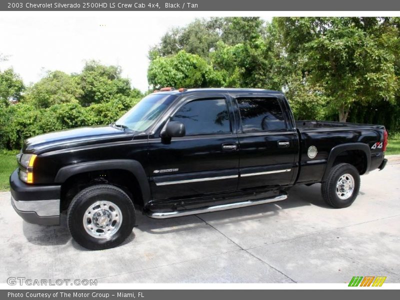 Black / Tan 2003 Chevrolet Silverado 2500HD LS Crew Cab 4x4