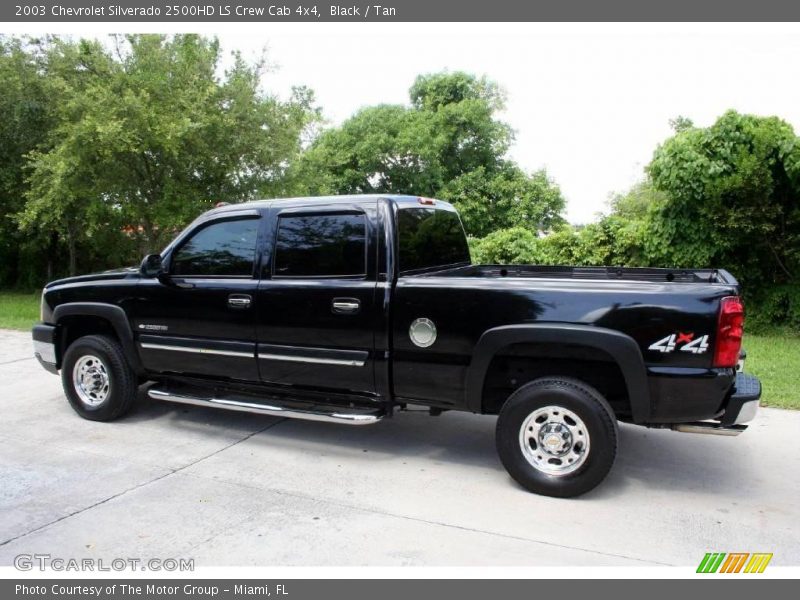 Black / Tan 2003 Chevrolet Silverado 2500HD LS Crew Cab 4x4