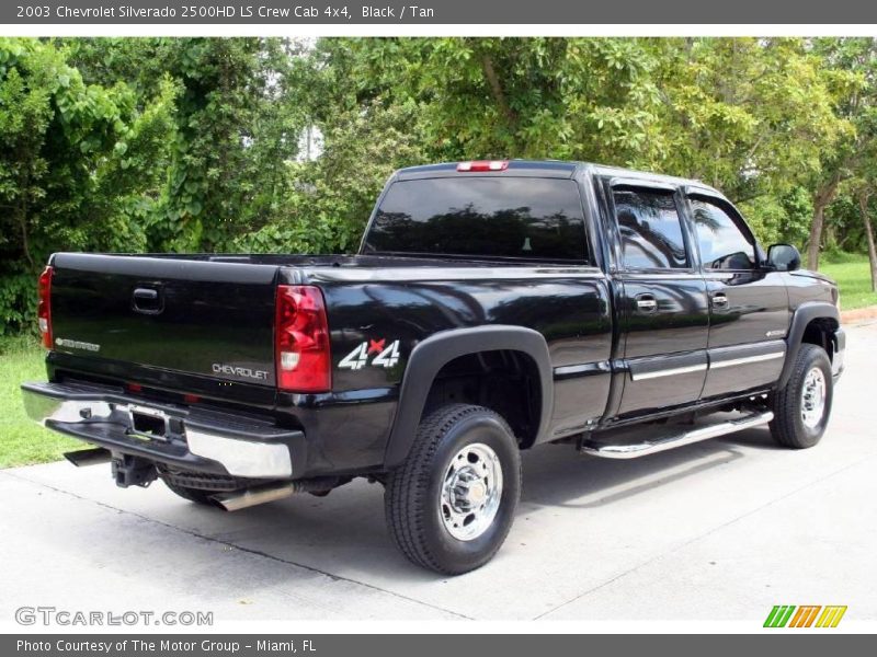Black / Tan 2003 Chevrolet Silverado 2500HD LS Crew Cab 4x4