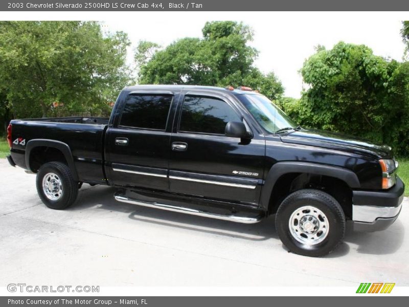 Black / Tan 2003 Chevrolet Silverado 2500HD LS Crew Cab 4x4