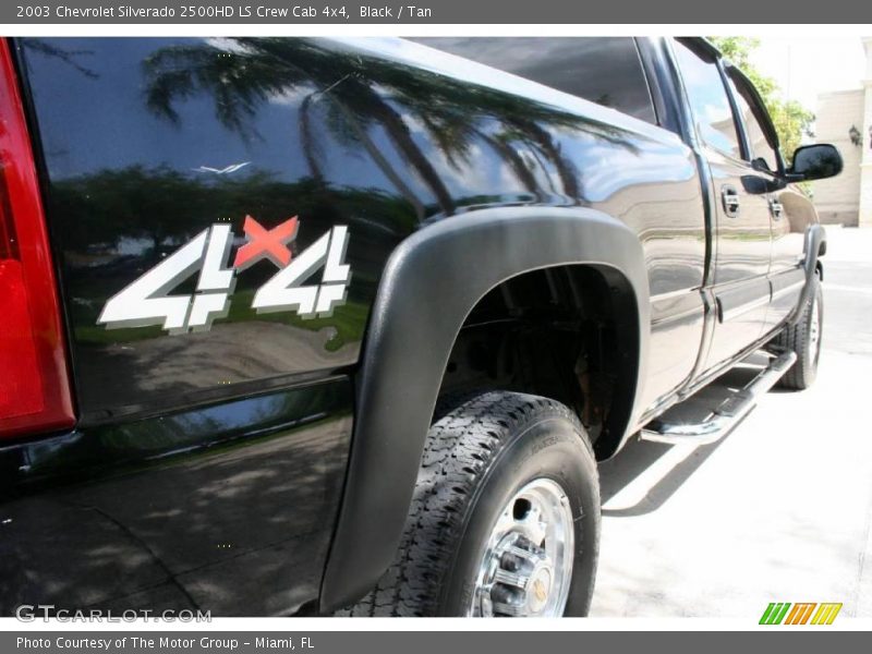 Black / Tan 2003 Chevrolet Silverado 2500HD LS Crew Cab 4x4