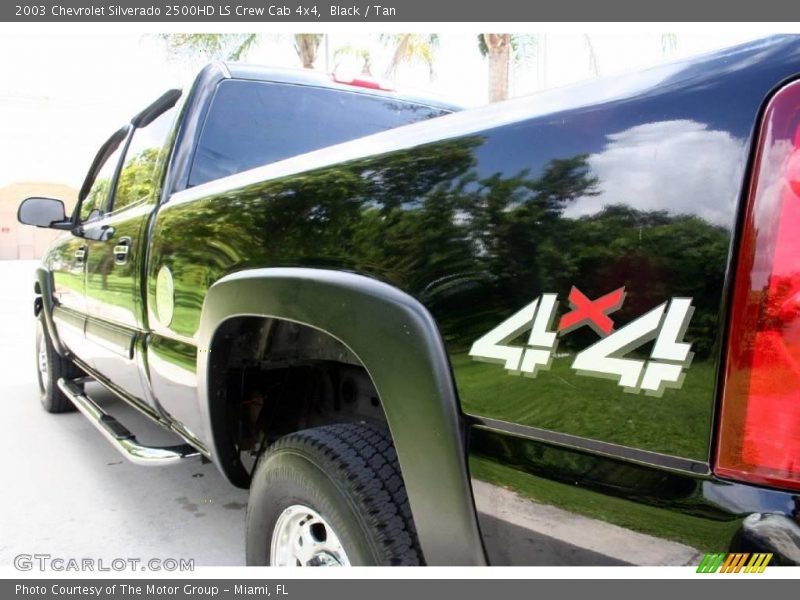 Black / Tan 2003 Chevrolet Silverado 2500HD LS Crew Cab 4x4