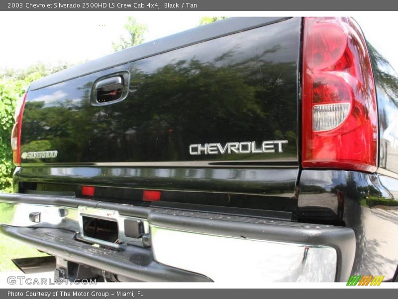 Black / Tan 2003 Chevrolet Silverado 2500HD LS Crew Cab 4x4