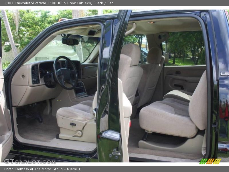 Black / Tan 2003 Chevrolet Silverado 2500HD LS Crew Cab 4x4