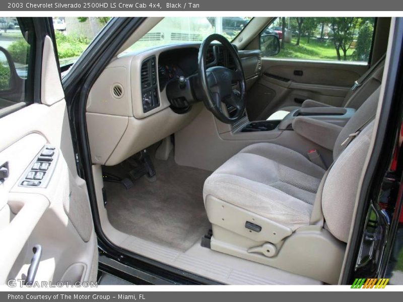 Black / Tan 2003 Chevrolet Silverado 2500HD LS Crew Cab 4x4
