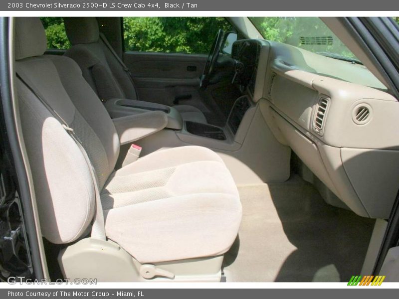 Black / Tan 2003 Chevrolet Silverado 2500HD LS Crew Cab 4x4