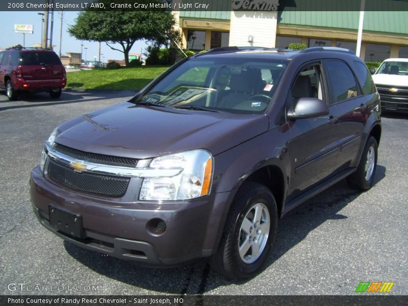 Granite Gray Metallic / Light Gray 2008 Chevrolet Equinox LT AWD