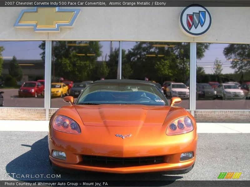 Atomic Orange Metallic / Ebony 2007 Chevrolet Corvette Indy 500 Pace Car Convertible