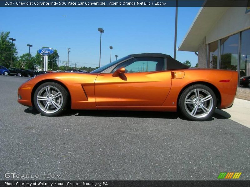 Atomic Orange Metallic / Ebony 2007 Chevrolet Corvette Indy 500 Pace Car Convertible